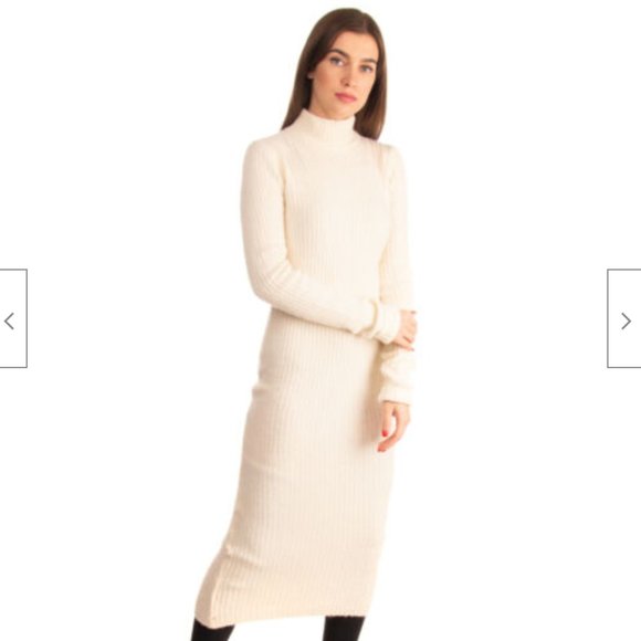 Ganni Sweaters - Wool blend turtleneck sweater dress Ganni